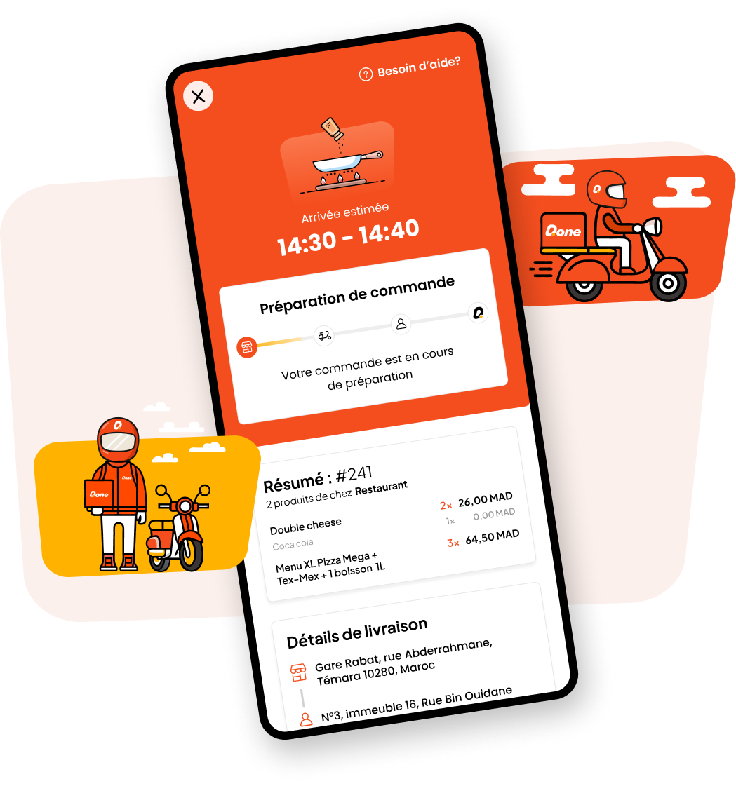 Suivez l’avancement de votre commande
